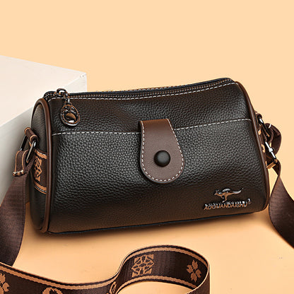 Retro Fashion Minimalist Women's Leather Crossbody Bag