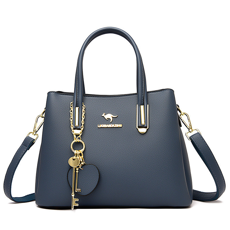 Large Capacity Versatile Women's Bag With Lychee Texture