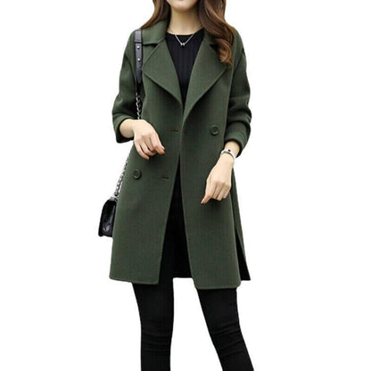 Montréal Wool Coat – Ligne Montréal | Manteau Double‑Boutonnage Élégant