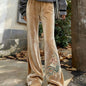 Chinese-style Retro High-waisted Casual Straight-leg Pants That Elongate The Legs